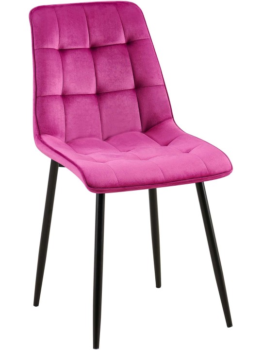 Cadeira de jantar de veludo Gifford, lilás