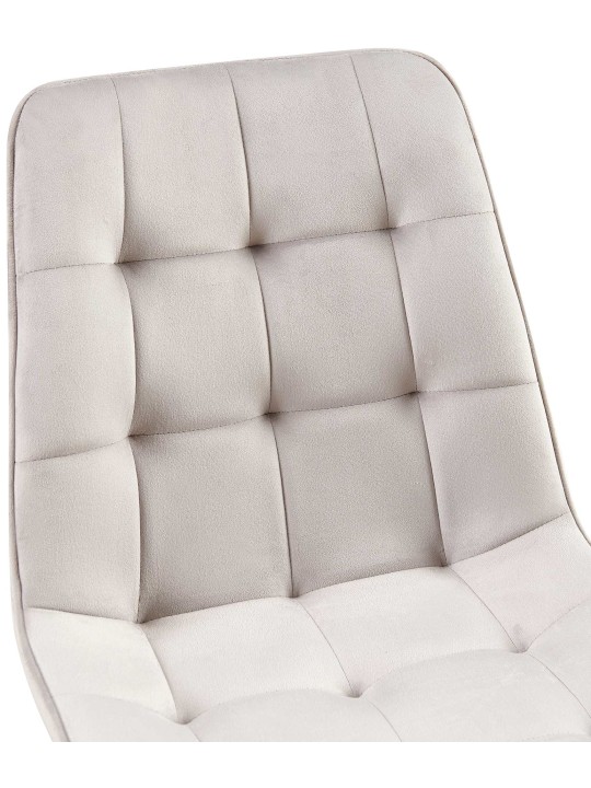 Cadeira de jantar de veludo Gifford, cinza