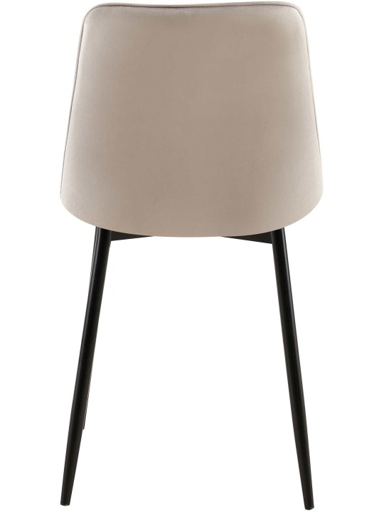 Cadeira de jantar de veludo Gifford, cinza