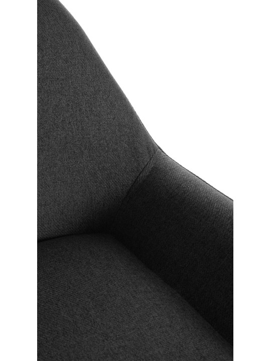 Conjunto de 2 bancos altos tecido Braga dourado, preto