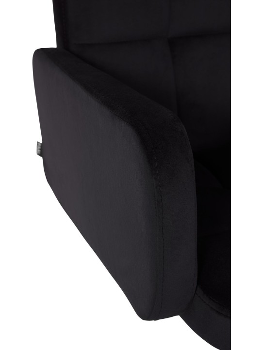 Banqueta alta de veludo Los Angeles, preto