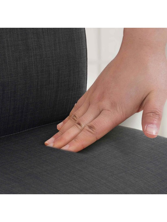 Banqueta alta tecido Cádiz, cinza escuro Banqueta alta tecido Cádiz, cinza escuro