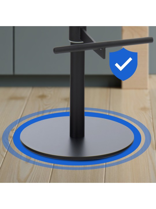 Conjunto de 2 bancos altos tecido Cádiz, cinza escuro