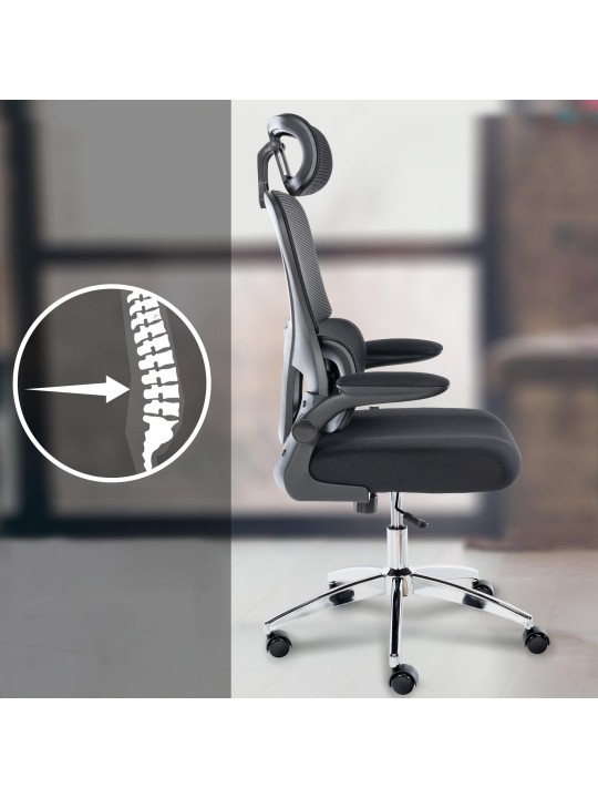 Cadeira de escritório Overton, preto