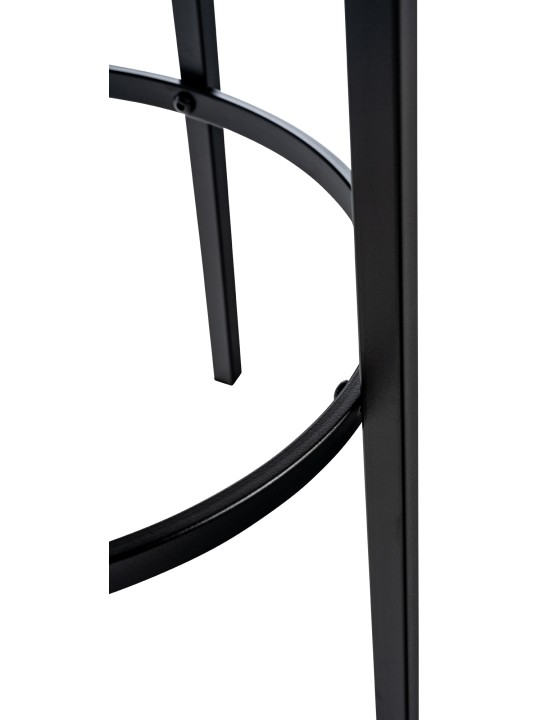 Banqueta alta Kamari couro sintético, creme