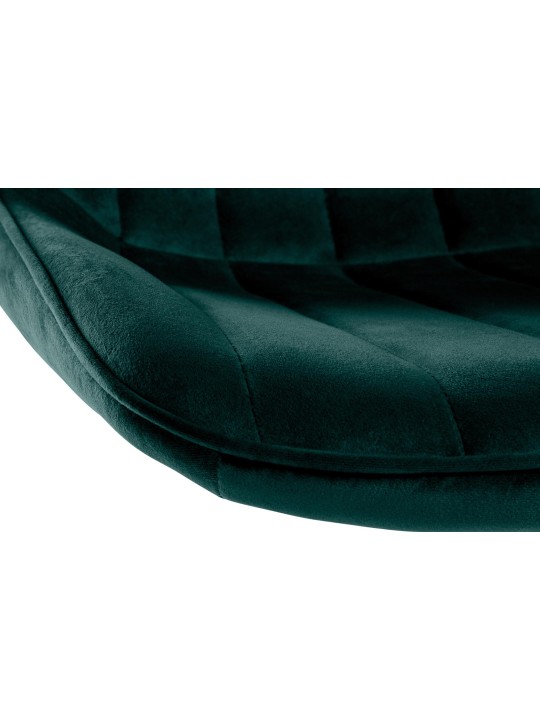 Conjunto de 2 bancos altos Toni veludo cromado, verde