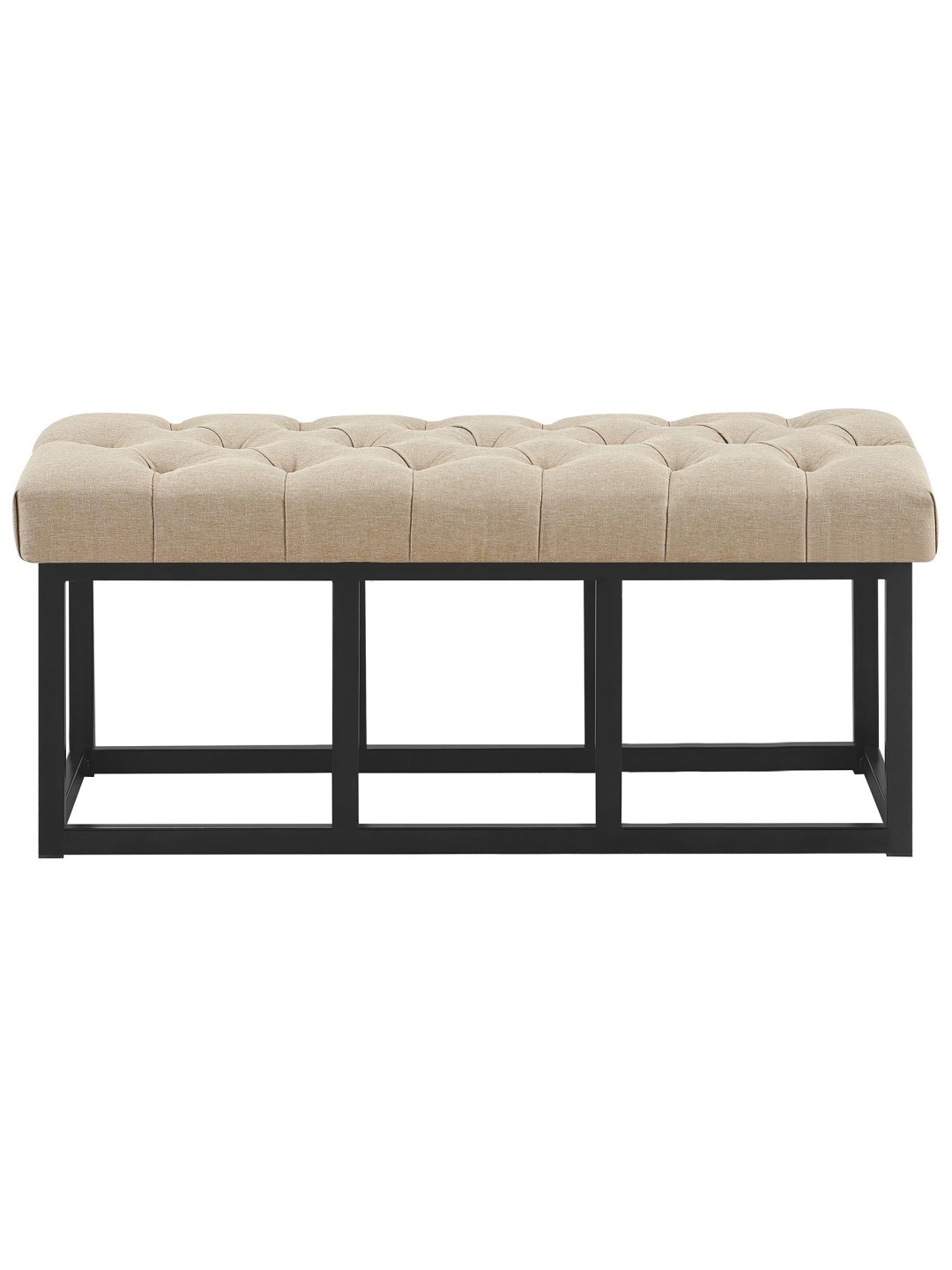 Banco Amun em tecido B100, taupe