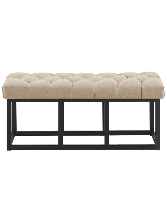 Banco Amun em tecido B100, taupe