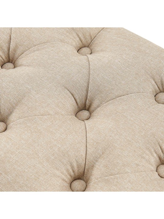 Banco Amun em tecido B100, taupe