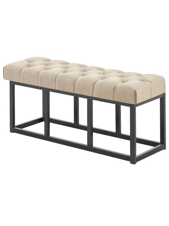 Banco Amun em tecido B100, taupe