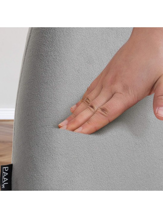 Banqueta alta veludo braga, cinza Banqueta alta veludo braga, cinza