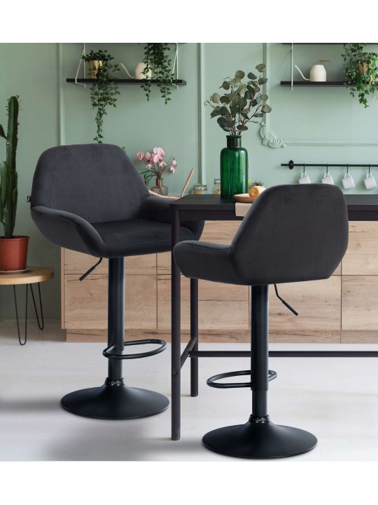 Banqueta alta veludo braga, preto Banqueta alta veludo braga, preto