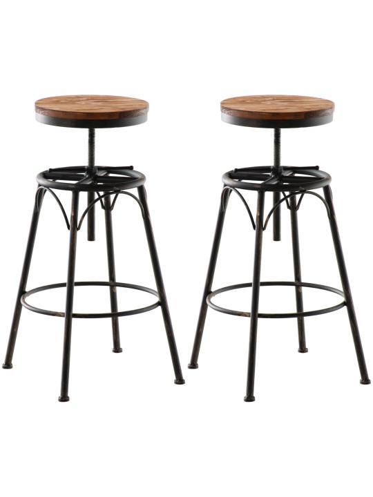 Conjunto de 2 bancos altos Beam, bronze Conjunto de 2 bancos altos Beam, bronze