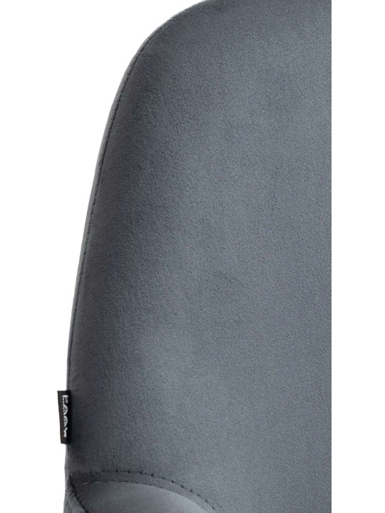 Conjunto de 2 bancos altos veludo braga, cinza escuro Conjunto de 2 bancos altos veludo braga, cinza escuro