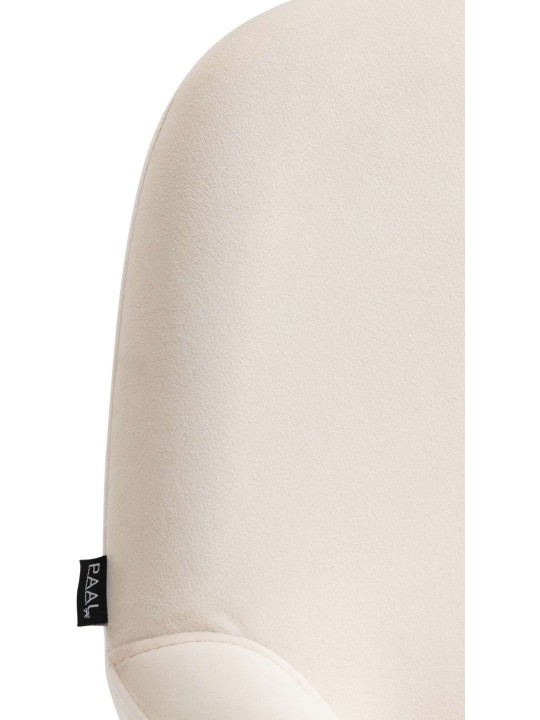 Conjunto de 2 bancos altos veludo braga, creme