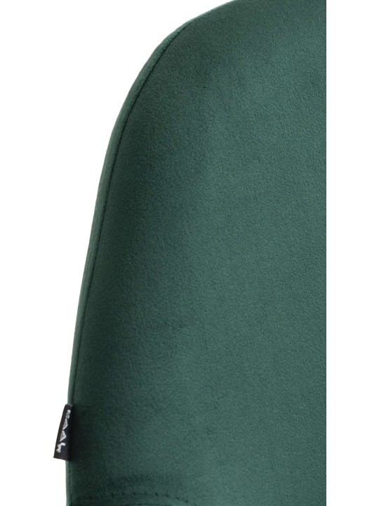 Conjunto de 2 bancos altos veludo braga, verde escuro