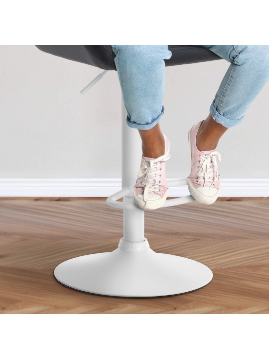 Conjunto de 2 bancos altos veludo braga, preto