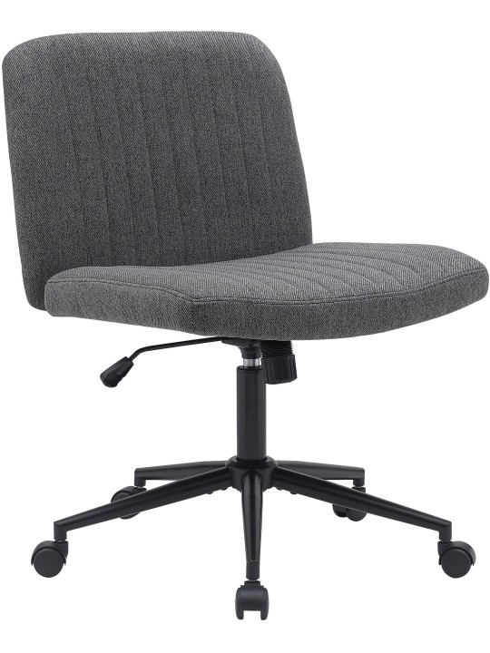 Cadeira de escritório em tecido Kingman, cinza escuro