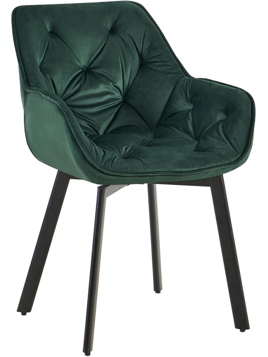 Cadeira da sala de jantar Antigo veludo, verde Cadeira da sala de jantar Antigo veludo, verde