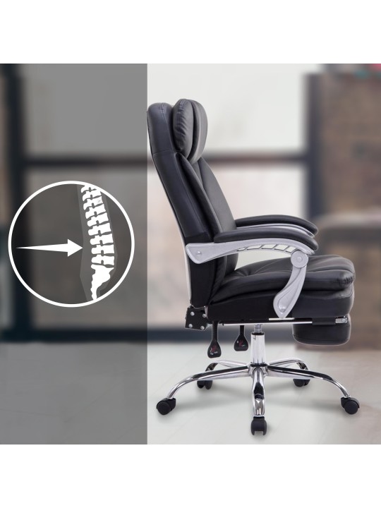 Cadeira de escritório XL Troy, preto