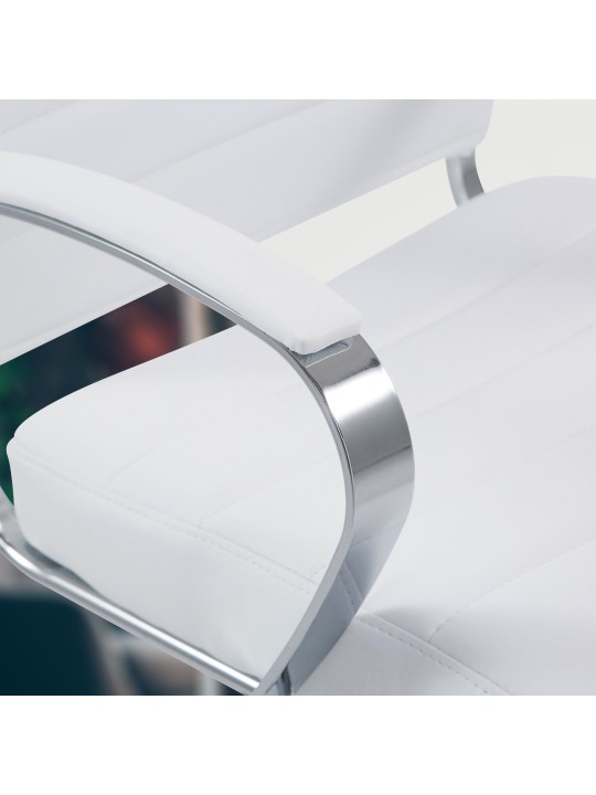 Cadeira de escritório em pele sintética Oakland, branco