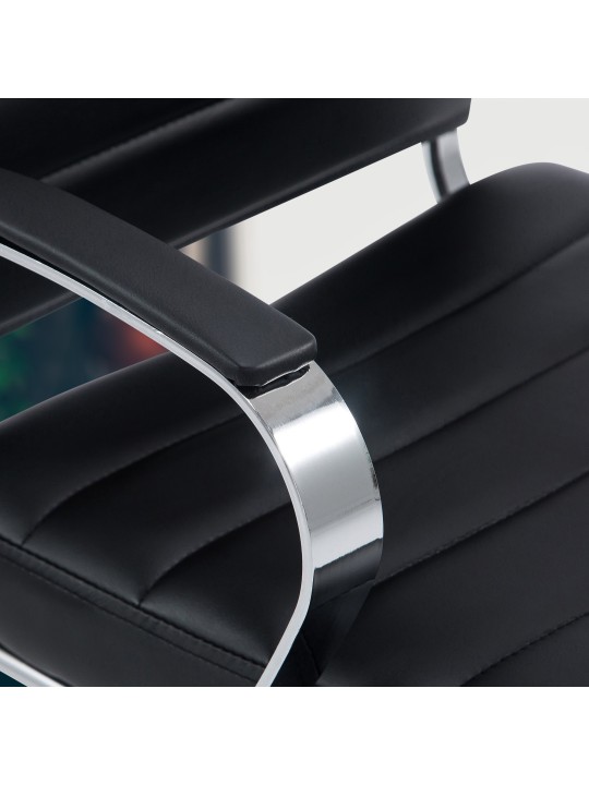 Cadeira de escritório em pele sintética Oakland, preto