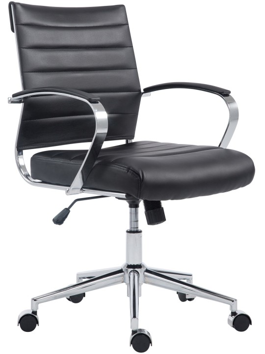 Cadeira de escritório em pele sintética Oakland, preto