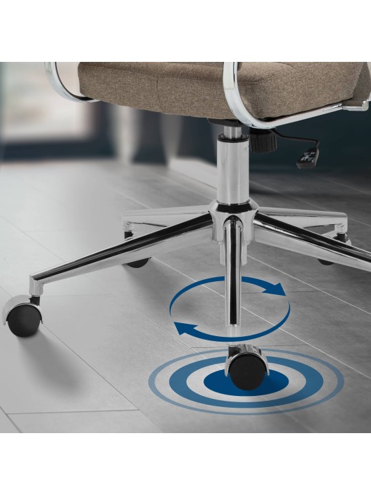 Cadeira de escritório tecido Oakland, taupe