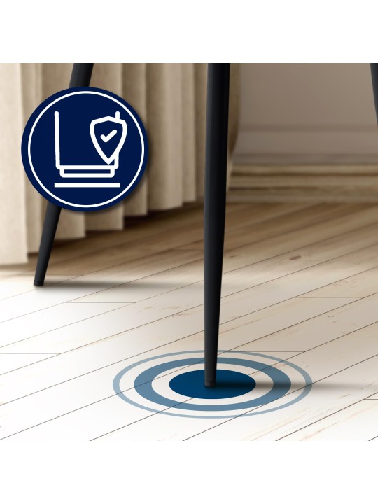 Cadeira para visitantes de veludo Cassis, creme