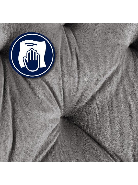 Conjunto de 2 cadeiras de jantar Cassis, cinza escuro Conjunto de 2 cadeiras de jantar Cassis, cinza escuro