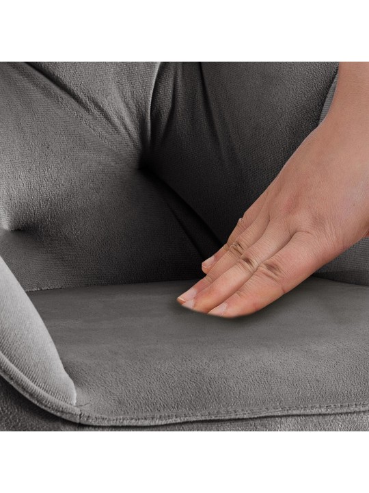 Conjunto de 2 cadeiras de jantar Cassis, cinza escuro Conjunto de 2 cadeiras de jantar Cassis, cinza escuro