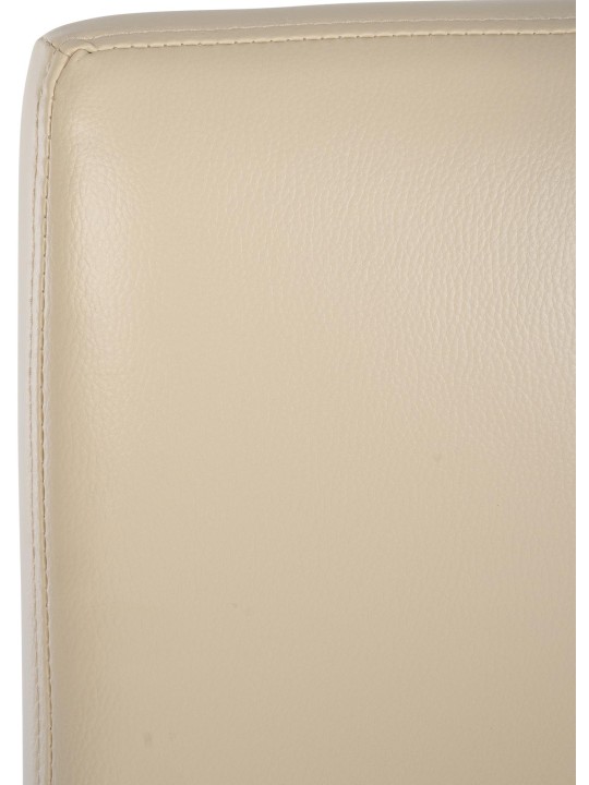 Banqueta alta Freeport couro sintético B, creme