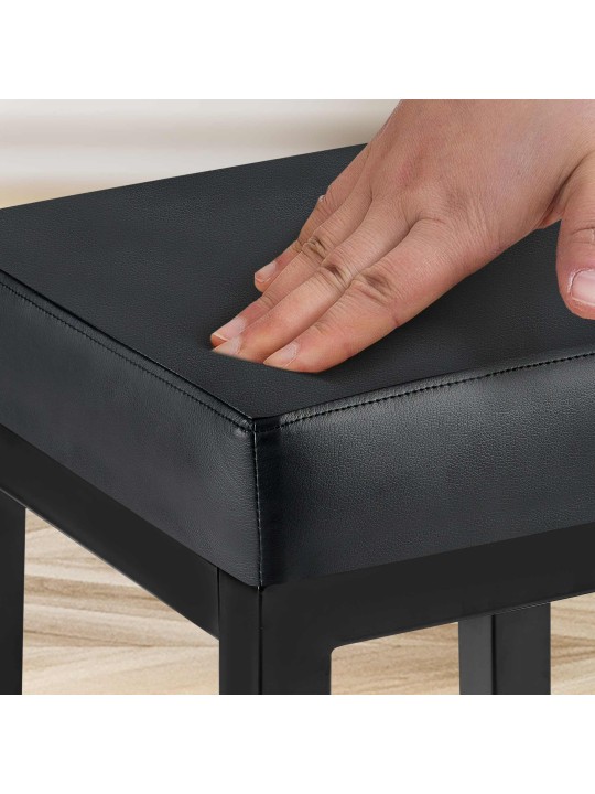 Banqueta alta Taylor B85 couro sintético, preto Banqueta alta Taylor B85 couro sintético, preto