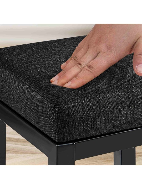 Banqueta alta Taylor B80 tecido, cinza escuro