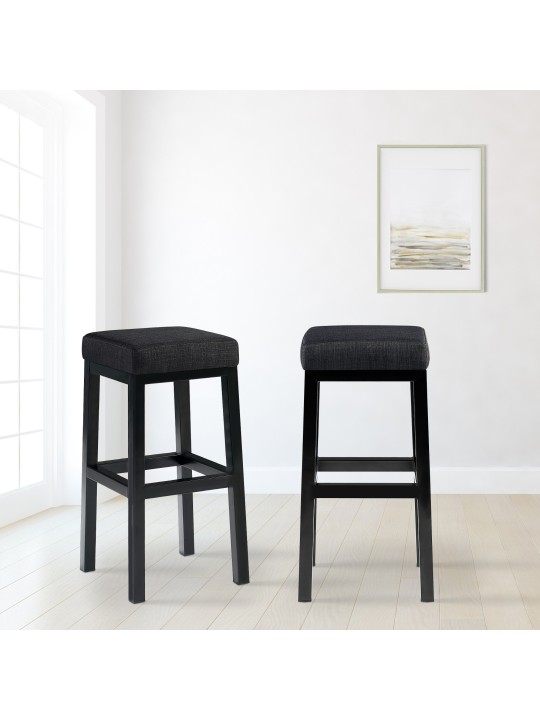 Banqueta alta Taylor B80 tecido, cinza escuro