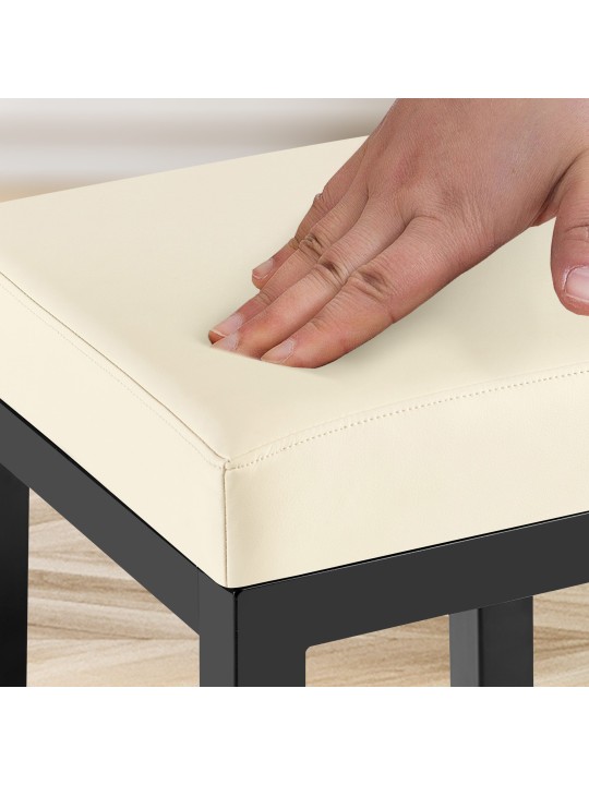 Banqueta alta Taylor B80, creme