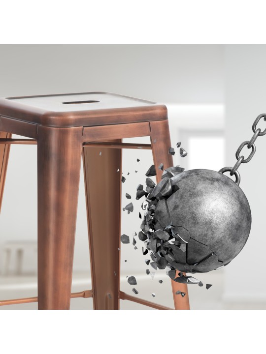 Banco alto Joshua, cobre