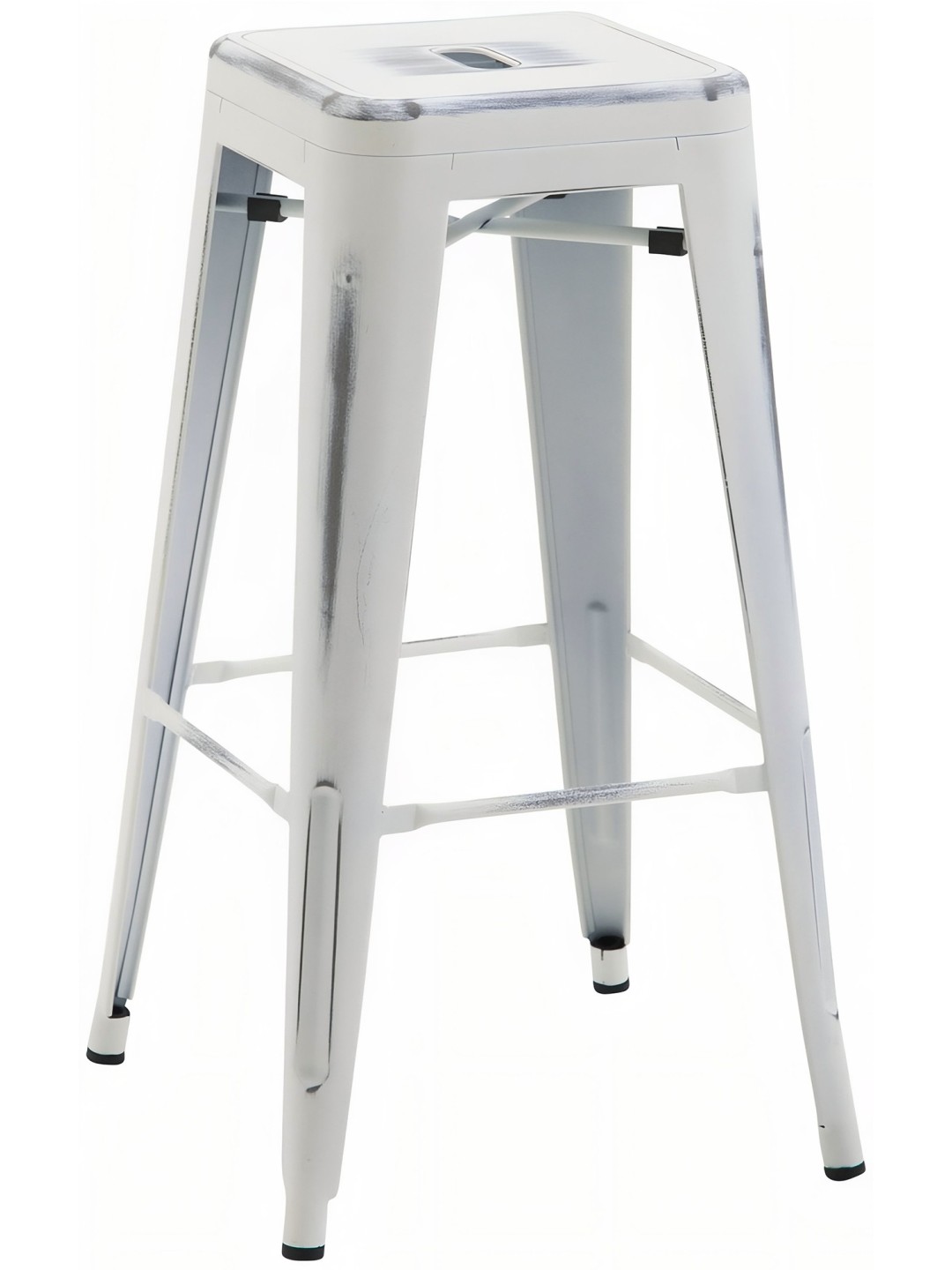 Banco alto Joshua, branco antigo