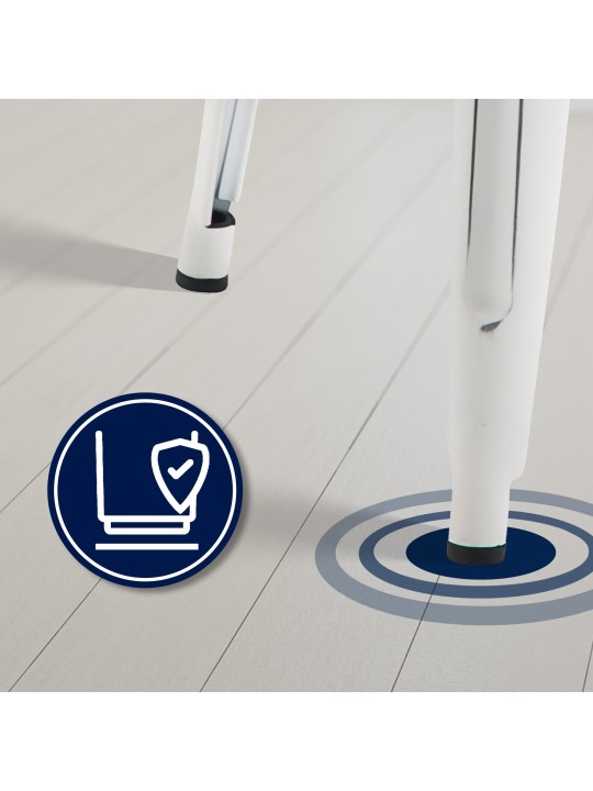 Banco alto Joshua, branco antigo