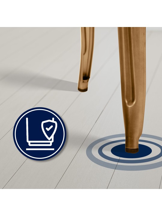 Conjunto de 4 bancos altos Joshua, dourado