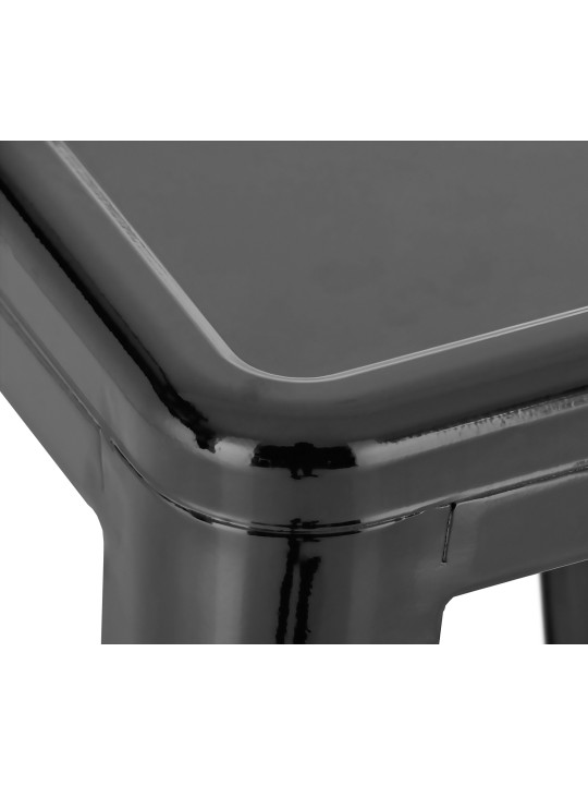 Conjunto de 4 bancos altos Joshua, preto