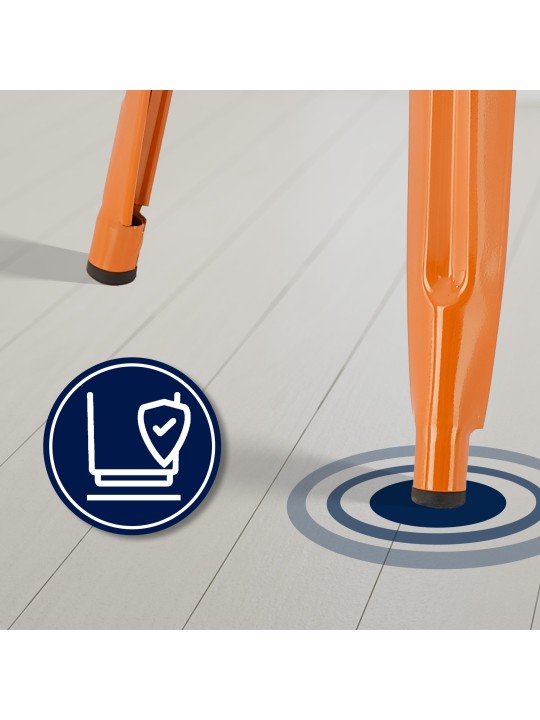 Conjunto de 4 bancos altos Joshua, laranja