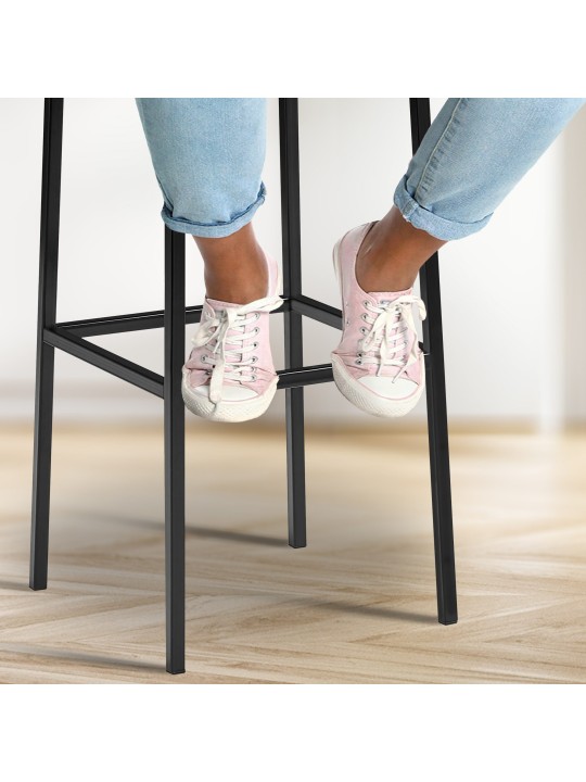 Banqueta alta Montreal B85, branco