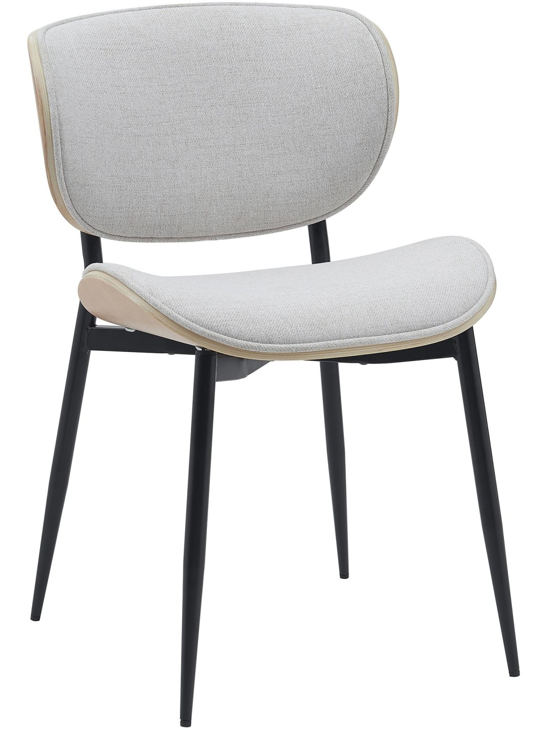 Cadeira para visitantes Enid tecido, natural/creme