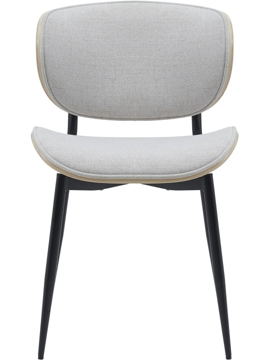 Cadeira para visitantes Enid tecido, natural/creme