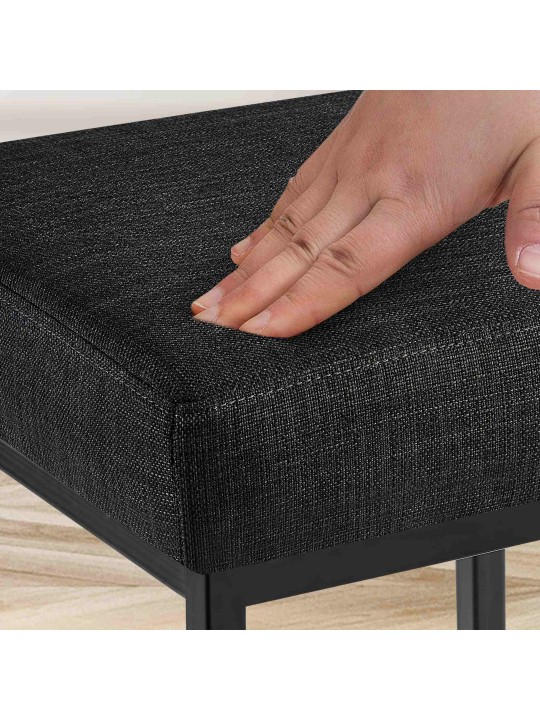 Banqueta alta Montreal B80 tecido, cinza escuro