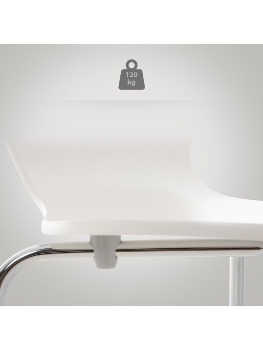 Conjunto de 2 cadeiras para visitantes Calisto, branco