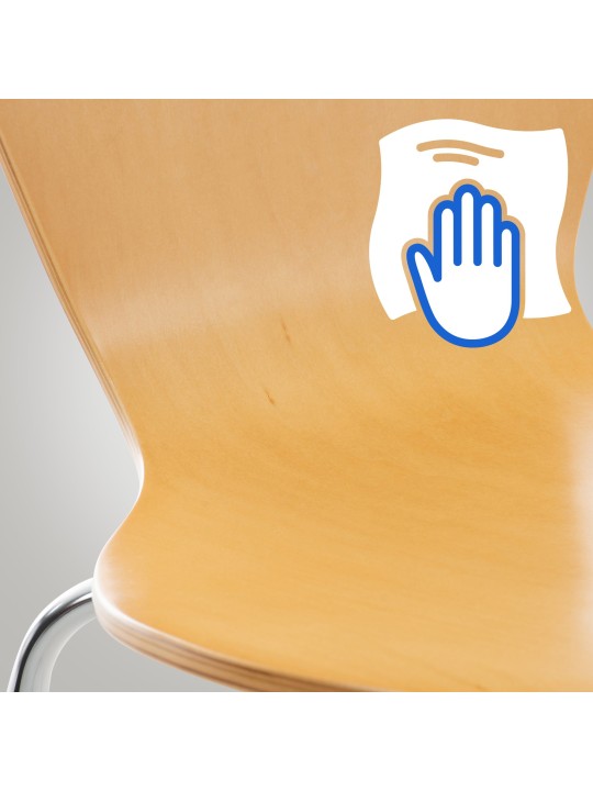 Conjunto de 2 cadeiras para visitantes Calisto, natural