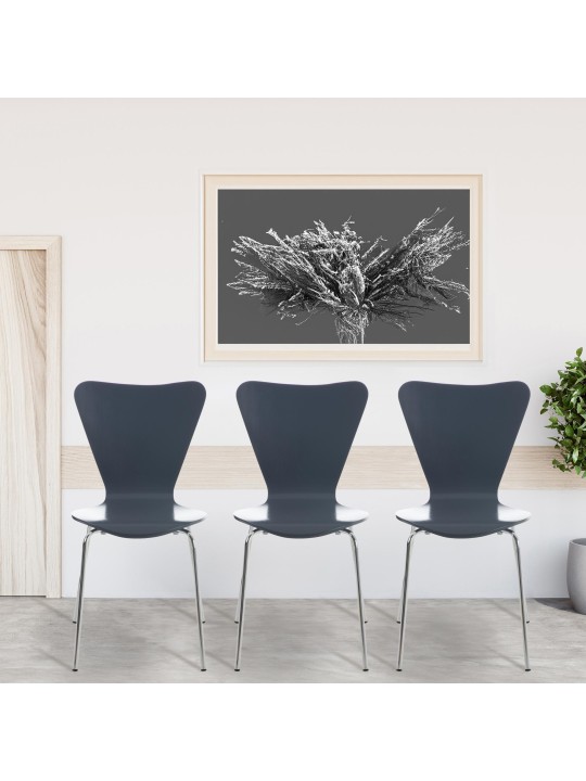 Conjunto de 2 cadeiras para visitantes Calisto, cinza