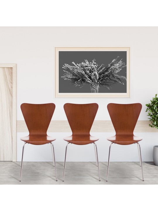 Conjunto de 2 cadeiras para visitantes Calisto, castanho